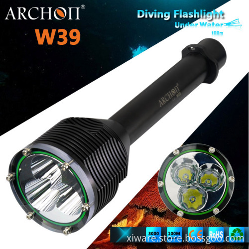 W39 CREE New Generation U2 3 LED Flashlight 3000lumens (CE&RoHS)